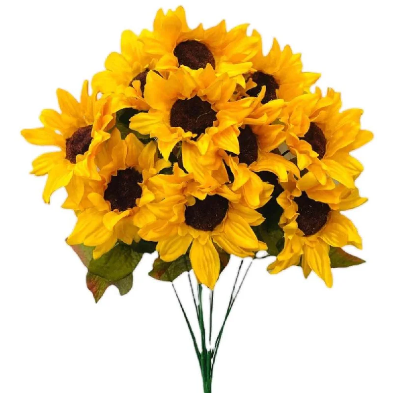 18 inch SUNFLOWER BUSH - YELLOW