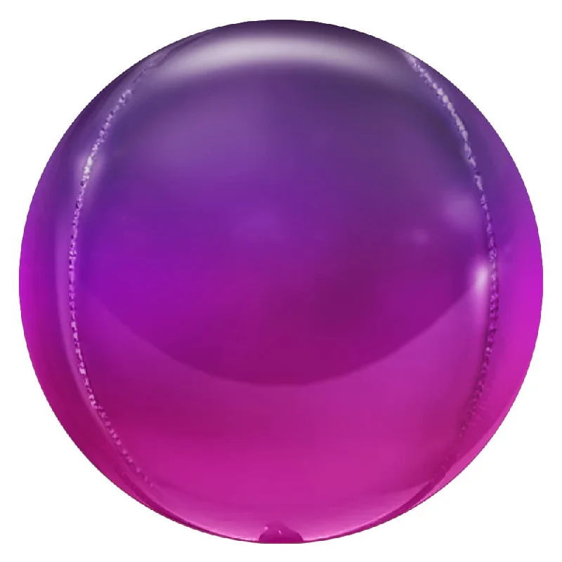 3D SPHERE - METALLIC OMBRE MAGENTA & PURPLE