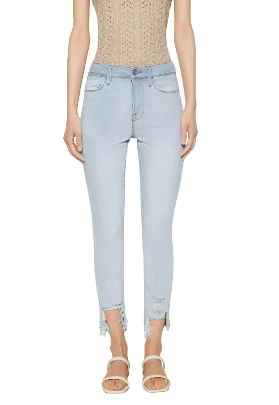 Le High Skinny Crop Jeans In Division Chew