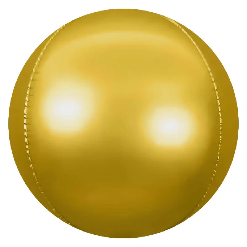 3D SPHERE - SATIN GOLD