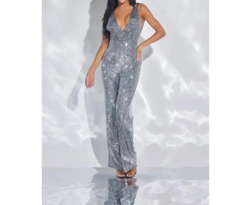 Sequin Jumpsuit In One Color