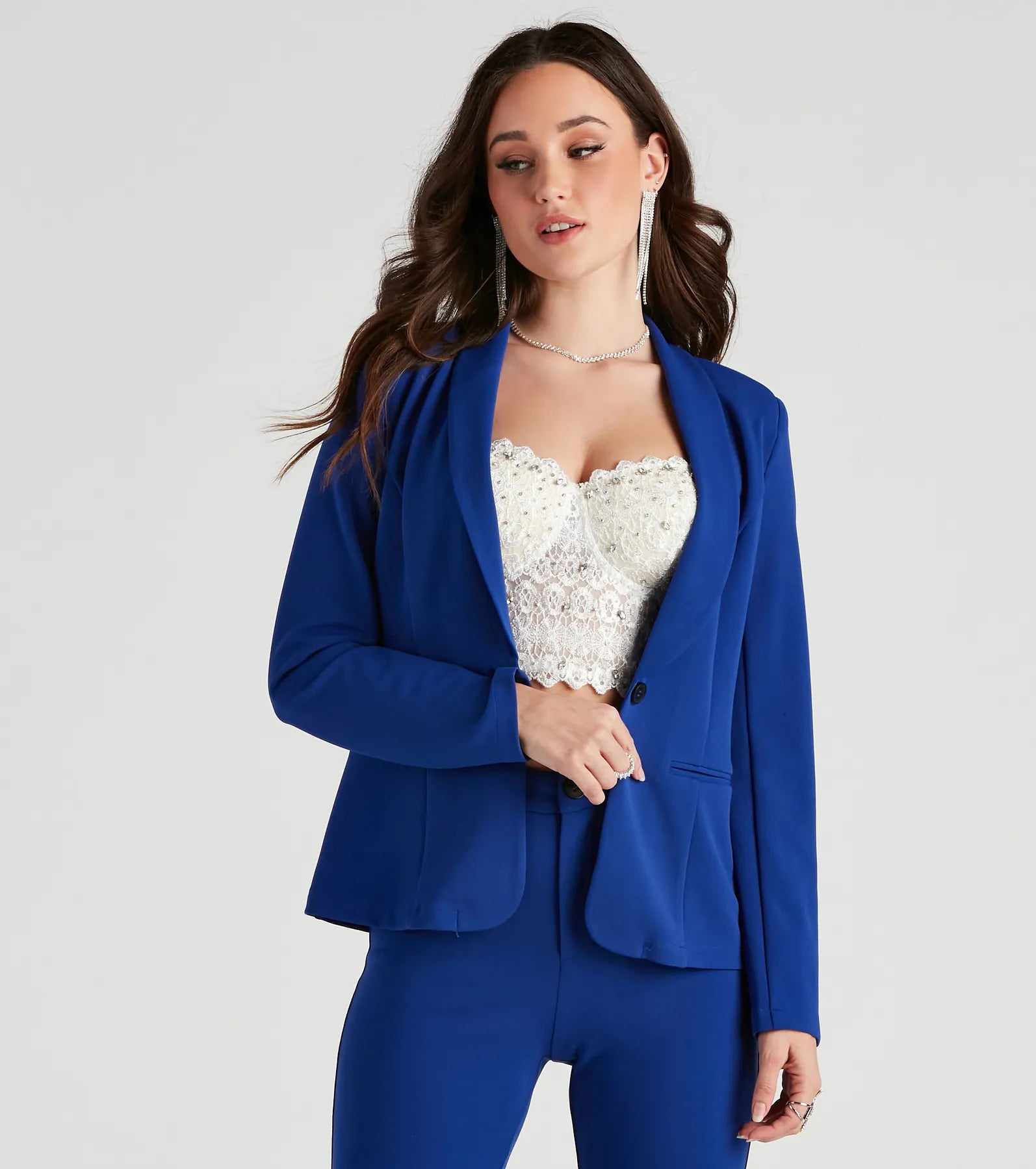 Right Moves Crepe Blazer