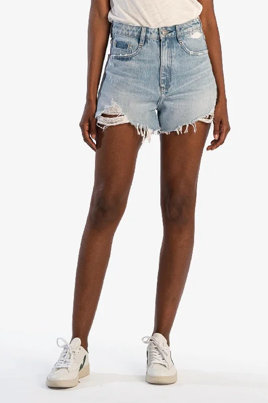 Jane High Rise Long Short In Noteworthy W/new Vintage Base Wash