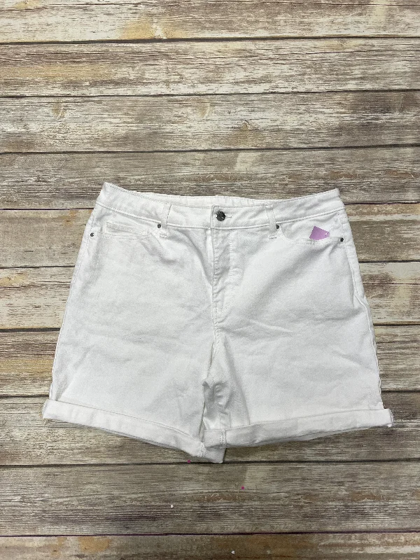 White Denim Shorts Croft And Barrow, Size 16